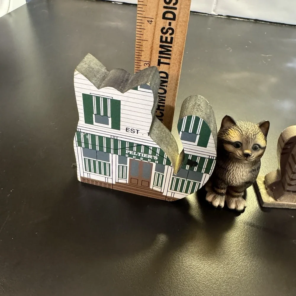 Lot Of 4 Kitty Cat‎ Shelf Sitters / Figurines Mixed Materials Vintage 90's